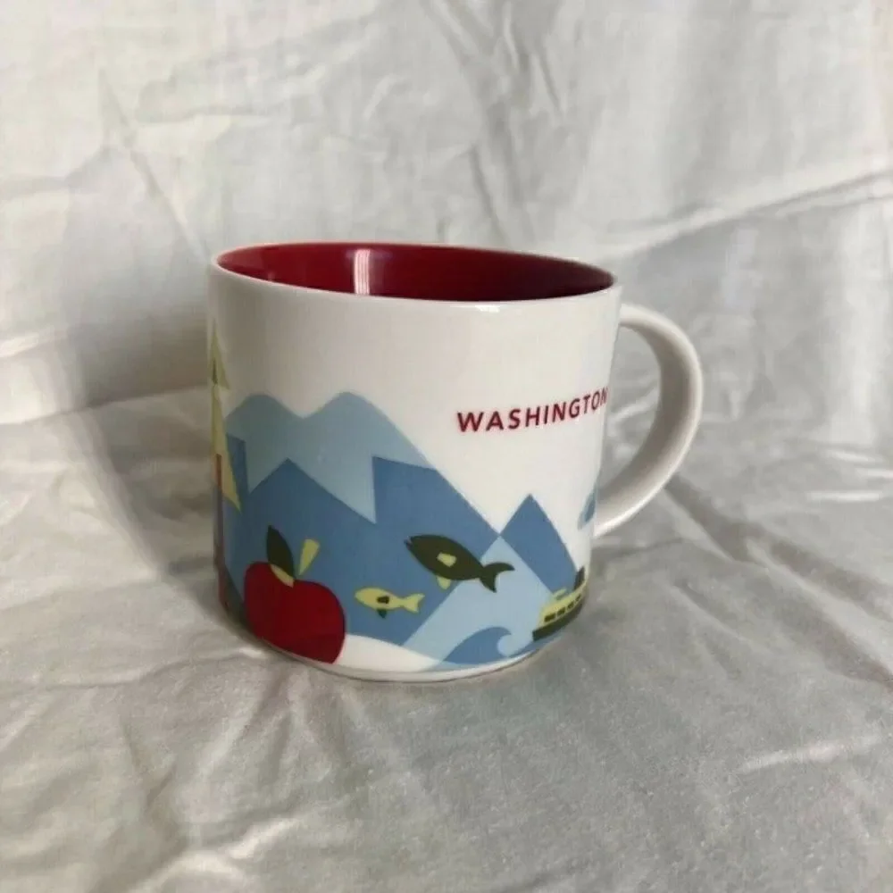 Starbucks Mug Washington You Are Here Collection 14 oz Coffee 2017